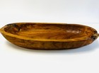 Wooden Fruit Bowl Antique Rustic Hand Carved Teak Root Snacks Food Bowl 45cm