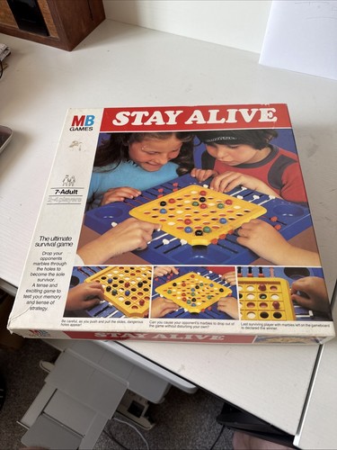 Vintage Stay Alive Brettspiel 1975 MB Milton Bradley vollständig - Top Zustand