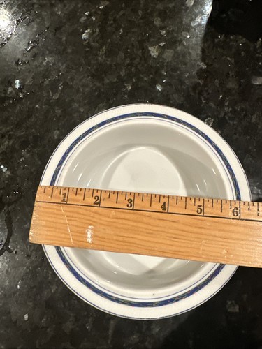 DANSK NEW SCANDIA BLUE BANDS CEREAL BOWL 6 3/4”D - Picture 4 of 5