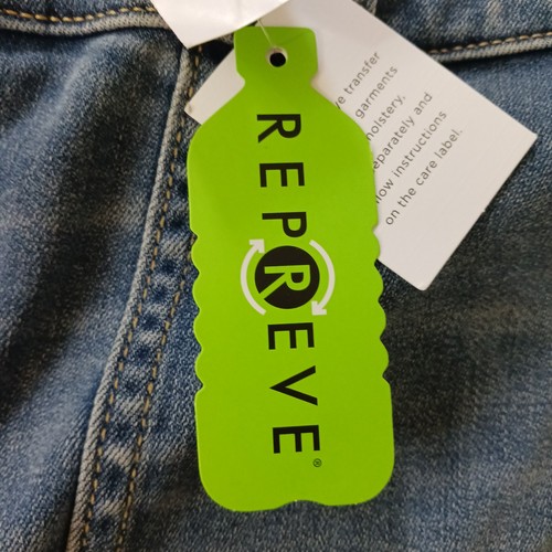 Pantalones de mezclilla para mujer Lane Bryant calce exclusivo tiro medio recto talla 24 lavado medio nuevos con etiquetas - Imagen 7 de 10