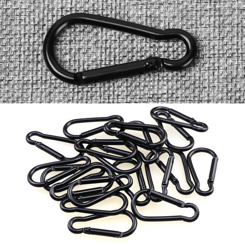 Climbing Camping Hiking D Carabiner Keychain Snap Clip Water Bottle Hooks - Picture 5 of 15