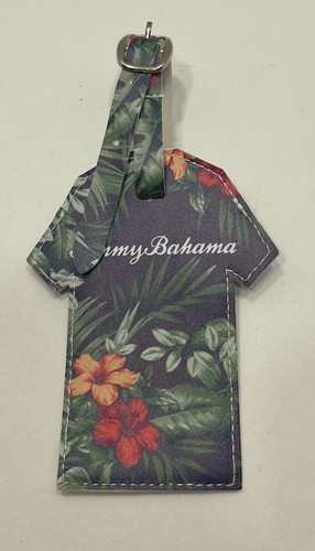 Tommy Bahama Shirt Shaped Luggage Tag Adjustable Strap - Picture 4 of 7