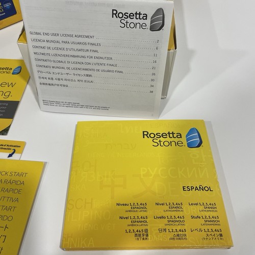 Rosetta Stone Spanish/Espanol (Latin America) Level 1 2 3 4 5 Set CD-ROM w/ Code - Picture 11 of 19