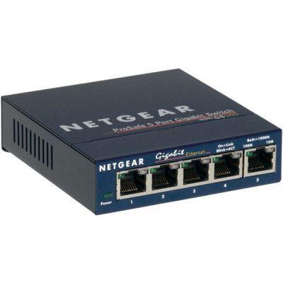 Netgear GS105GE LAN Switch 5 Port Netzwerk Switch Ethernet 1GBit/s (B-Ware) - Bild 1 von 1