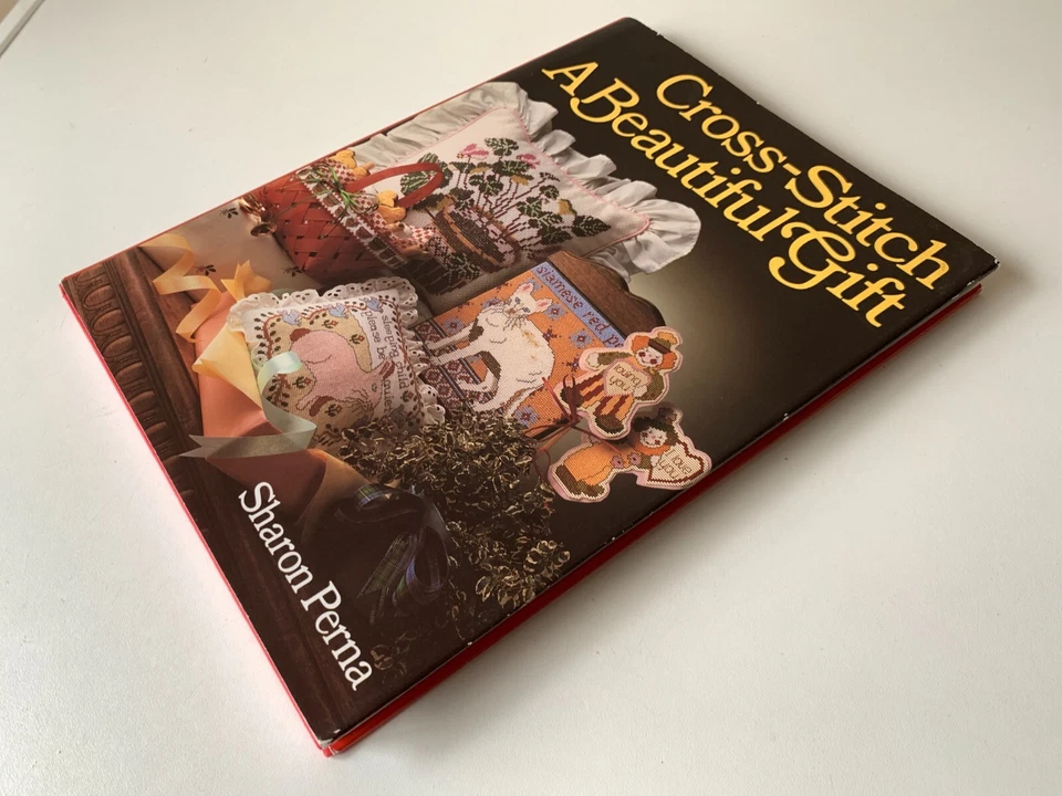 Cross-Stitch a Beautiful Gift by Sharon Perna (1992, HC) Vintage Crafts Patterns - image 4 of 4