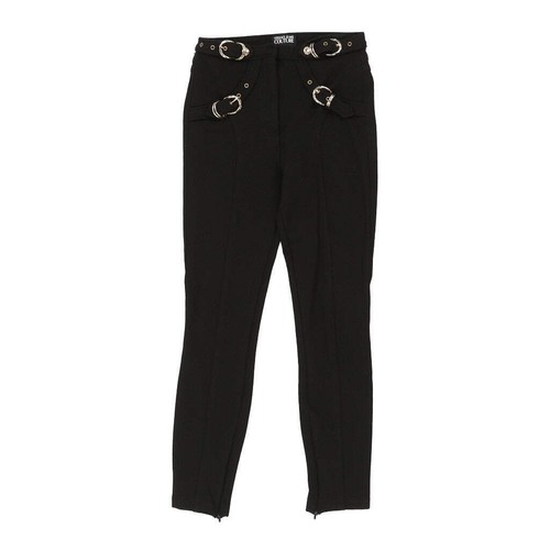 Versace Jeans Couture Trousers - 24W UK 4 Black Cotton - Picture 6 of 10