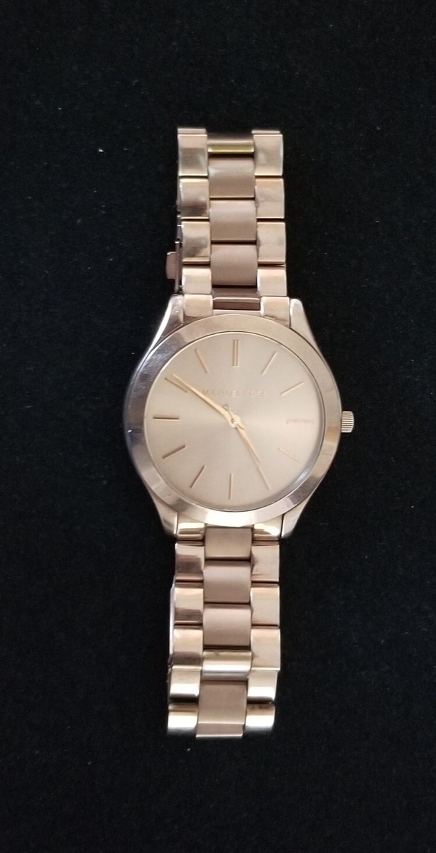 Michael Kors Copper Tone Watch MK3418 Link Band 6.25 Michael Kors Copper Tone Watch MK3418 Link Band 6.25