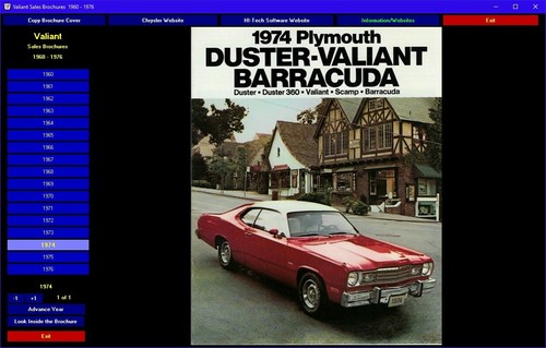 Plymouth Valiant & Duster Brochures 1960 - 1976 digital collection - Picture 7 of 7