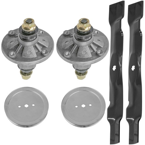 Spindle & Blade Pulley for John Deere 102 105 107S 115 125 135 D100 D105 42" 2x - Picture 6 of 8