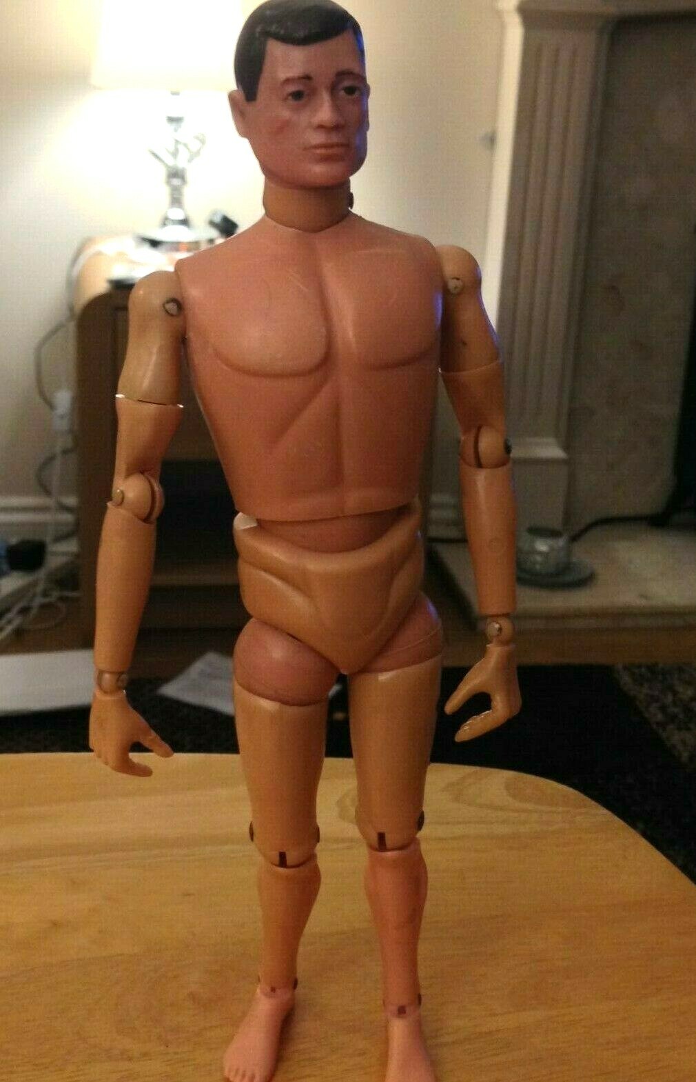 EARLY VINTAGE ACTION MAN braun PAINTED HAIR ACTION FIGURE EARLY VINTAGE ACTION MAN braun PAINTED HAIR ACTION FIGURE