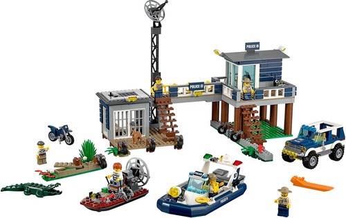 LEGO NUOVO E SIGILLATO - CITY 60069 - LA CASERMA DELLA POLIZIA NELLE PALUDI 2015 - Foto 3 di 9