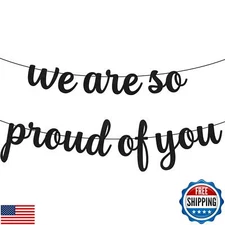 KatchOn, Felt We are So Proud of You Banner - 8 Feet, No DIY | Congratulation