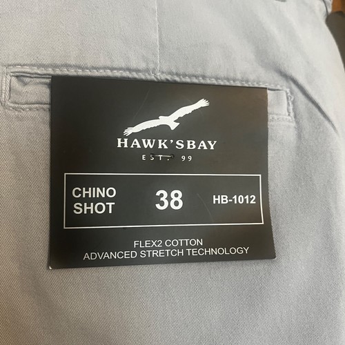 Hawk's Bay Herrenshorts Größe 38 x 10 grau Chino Flex Stretch Technologie neu - Bild 12 von 14