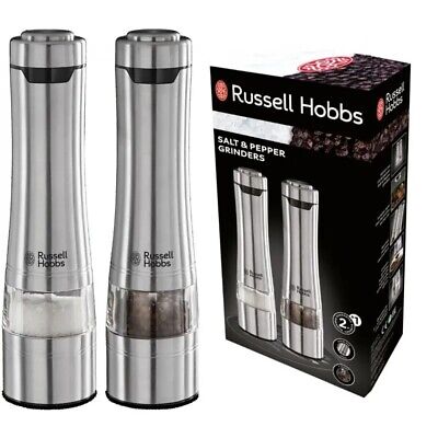 Russell Hobbs Electric Salt Pepper Mill Stainless Steel Set Grinder | eBay Russell Hobbs Electric Salt Pepper Mill Stainless Steel Set Grinder | eBay