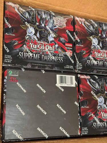 YuGiOh! Supreme Darkness Booster Box Factory Sealed - 24 Packs - English - 1st - Bild 3 von 3