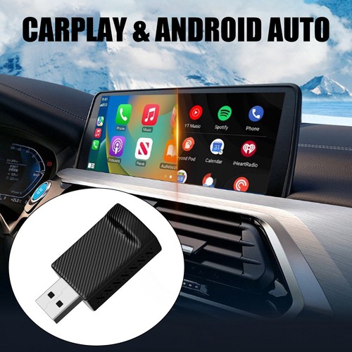 For iPhone Apple Wireless CarPlay or Android Auto USB Dongle Adapter Plug & Play - Picture 14 of 18