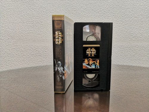 Trilogía original de "Star Wars" (Ed. Especial en dorado) + Ep. I y II en VHS - Imagen 4 de 11