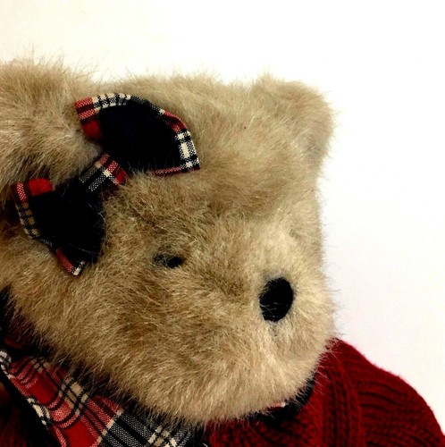 Colección Boyds oso de peluche juguete suave de peluche 1988-2004 17" oso niña con oso de juguete - Imagen 2 de 9