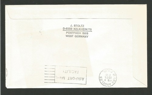 1er vol SAS Scandinavia Los Angeles 1975 Sverige Stockholm /L1843 - Imagen 2 de 2