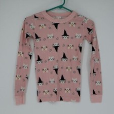 Hanna Andersson Kids Halloween Magic Cats Pajama Top Size 10 Long Sleeve