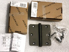 TWO Baldwin 3.5" x 3.5" 1/4" Radius Corner Bearing Mortise Hinges 1435.190.I