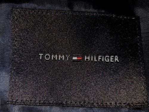 Nuevo 38R Tommy Hilfiger Azul Negro Espiga Tweed Abrigo Deportivo Chaqueta Blazer - Imagen 5 de 6