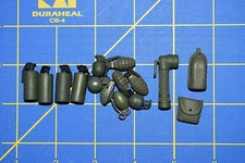1:6 Military US Green Smoke Grenades Flashlight Pouches Toy (Lot of 15) C-172