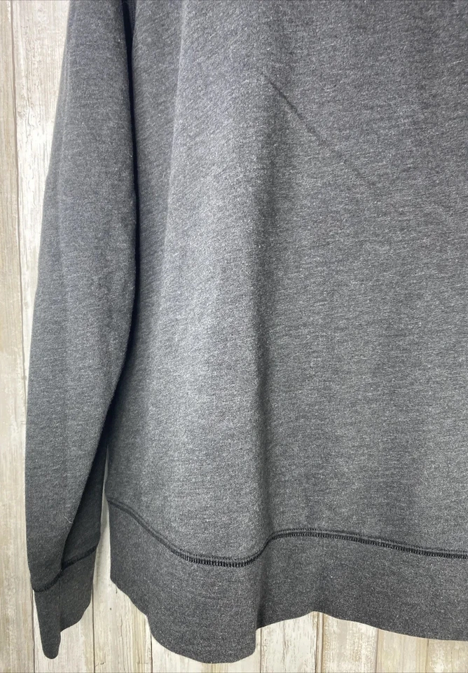 Ottawa RedBlacks Grey Long Sleeve 1/4 Zip Pullover Sweatshirt By New Era Size XL - Image 4 of 4