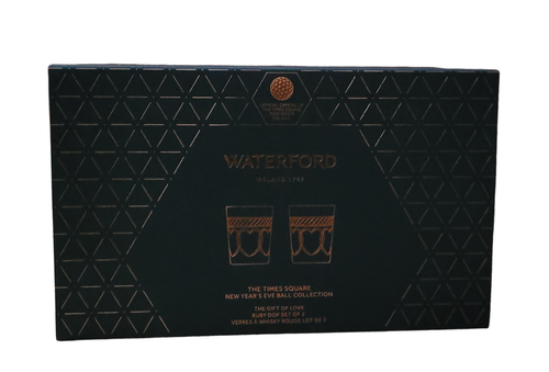 Waterford Crystal Time Square 2023 Love Double Old Fashioned Ruby Set of 2 - Picture 6 of 6