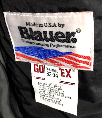 Blauer Black Unisex Size XS Gore-Tex Jacket with Zip Out Lining - NWTs - Picture 8 of 8