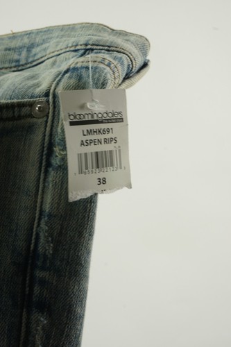 New FRAME Aspen Rips L'Homme Skinny Men's 38 x 32 Light Blue Mid Rise Jeans - Picture 7 of 13