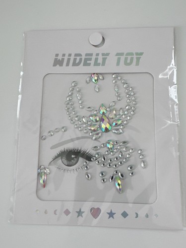 Women Girl Concert Makeup Face Gem Bling Crystal Pearl Mermaid Art Sticker Bead - Picture 3 of 29