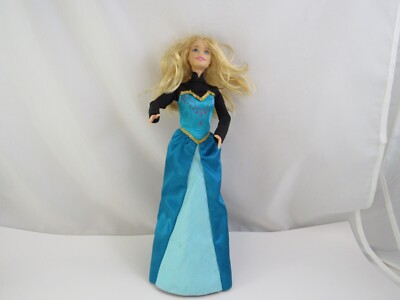 Disney Princess Elsa Coronation Doll Mattel 1999 Blue Dress Blonde Hair  Frozen | eBay