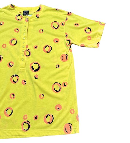 Vintage Tee | 1980s Vintage Yellow Avant Garde Tee Free Size - Deadstock! Retro - Picture 3 of 7