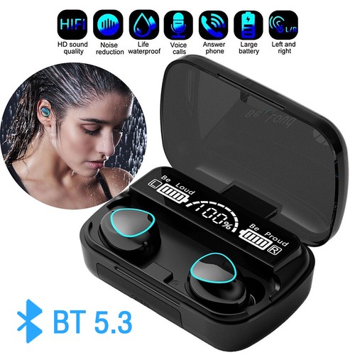 Auriculares Bluetooth TWS 5.3 todos los teléfonos computadora portátil tableta auriculares inalámbricos impermeables