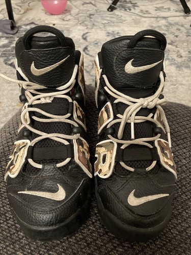 Nike Black And Camouflage Uptempo