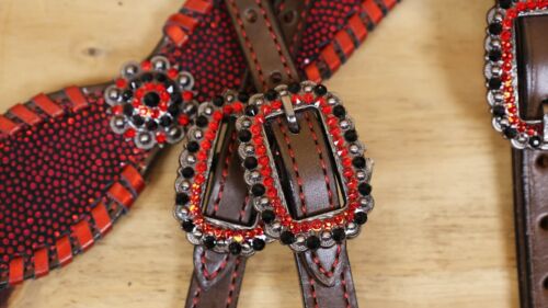 Headstall & Breast Collar Tack Set for Horse - Picture 14 of 24