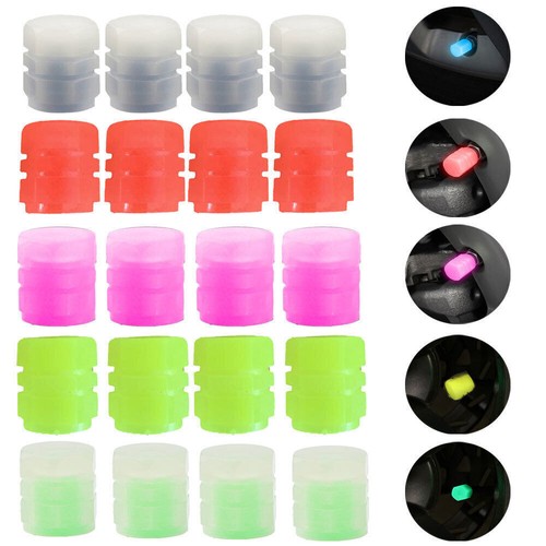 16Pcs Universal Glowing in Dark Fluorescent Car Tire Valve Caps Cover Access UK - Picture 7 of 17