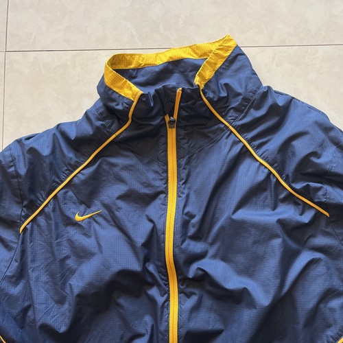Nike Storm Fit Jacket Girls Youth L Full Zip Blue Yellow - Picture 2 of 6