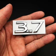 3D Metal Chrome 3.7 Car Trunk Fender Emblem Badge Decal Sticker Q 30 50 S 2.5