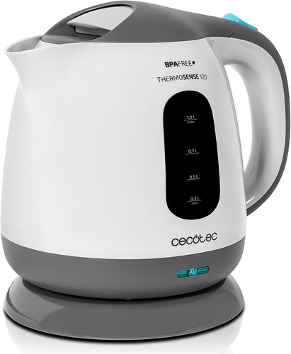 Thermosense 120 - Bollitore Elettrico in Plastica Senza BPA, Base 360°, Filtro A - Foto 6 di 12