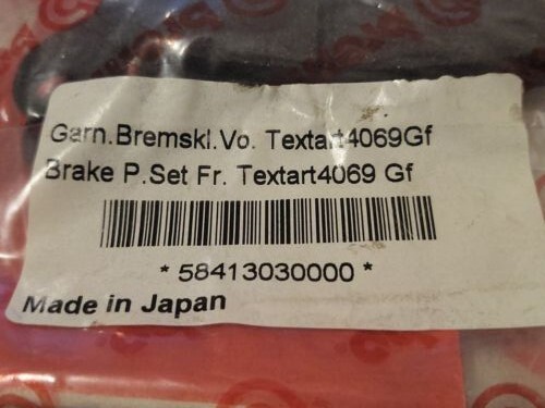 PASTILLAS FRENO BROMBO ORIGINALES KTM NOS 58413030000 59013930100 - Imagen 1 de 2