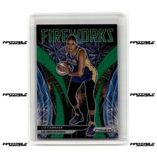 2022 Panini Prizm WNBA - Fireworks Liz Cambage #3 Green Prizm SP