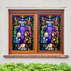 3D Nun Angel Baby ZHUA658 Window Film Print Sticker Cling Stained Glass UV