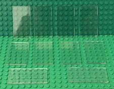 Lego 10 Pieces Trans-clear Transparent Glass 1x4x6 For Windows Walls Bulk Parts