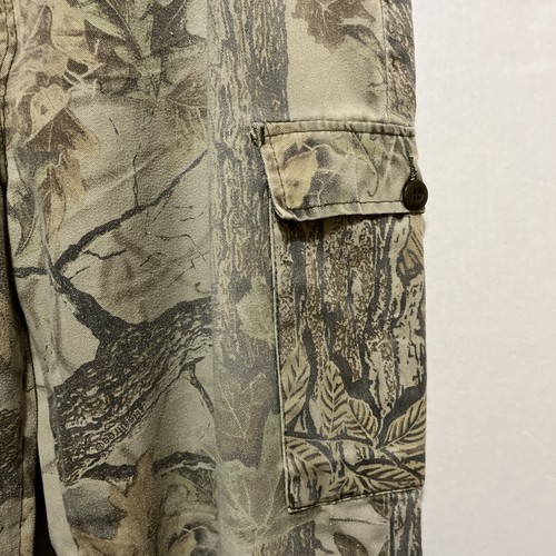 Vtg Ranger USA Mens Hunting Shirt & Pants Sz L Realtree Camo Button Lg Sl RD DES - Picture 12 of 23