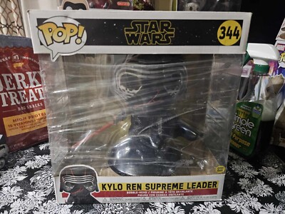 Funko Pop Star Wars Jumbo 10 Inch Kylo Ren Supreme Leader 344 Glow - New!