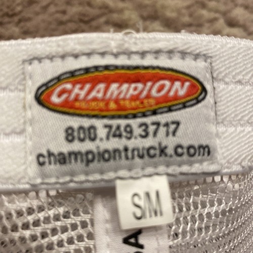NEW Champion Cap Champion Truck & Trailer Hat Mesh Trucker Size S / M NWOT - Picture 6 of 8