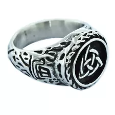 STAINLESS STEEL Triquetra Celtic Knot Ring