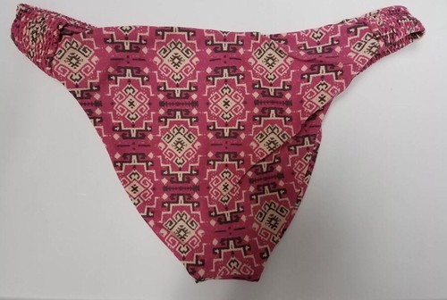 Women's Tori Praver Magenta Haze Cheeky Bikini Swim Seafoam Bottom Pink L Large - Picture 5 of 6